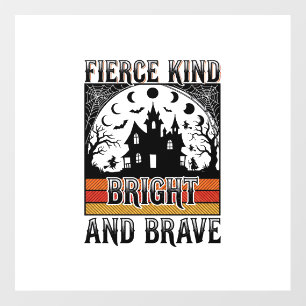 Halloween Empowerment Shirt Brave Vintage Witchy D Floor Decals
