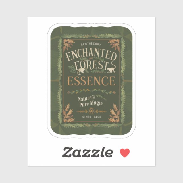 Halloween Enchanted Forest Essence Potion Sticker (Sheet)