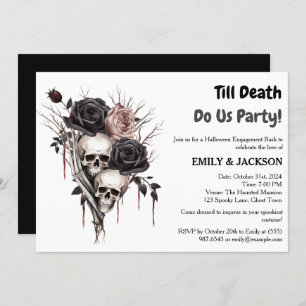 Halloween Engagement Party Invitation