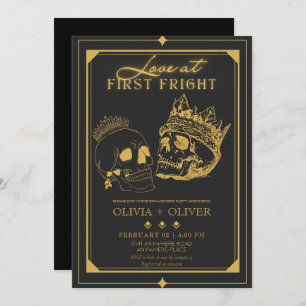 Halloween engagement party invitation