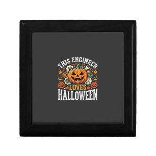 Halloween Engineer Pumpkin Vector Gift Box