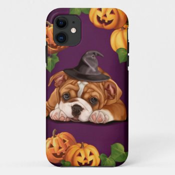 Halloween English Bulldog Iphone 11 Case by MarylineCazenave at Zazzle