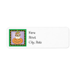 Halloween English Setter Label