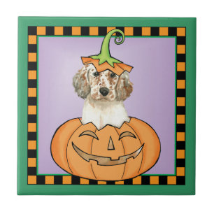 Halloween English Setter Tile