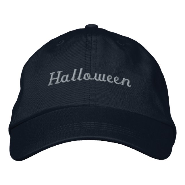 Halloween enjoying fun with friends Handsome-Hat Embroidered Baseball Cap (Front)