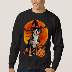 Halloween Entlebucher Mountain Dog Jack O Lantern  Sweatshirt