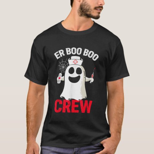 Halloween ER Costume Women Men ER Boo Boo Crew Nur T_Shirt