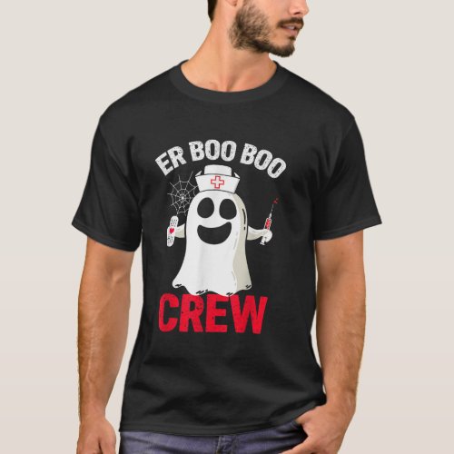 Halloween ER Costume Women Men ER Boo Boo Crew Nur T_Shirt