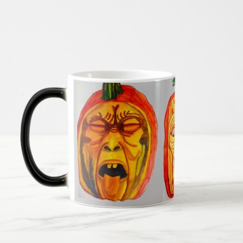 HALLOWEEN ERIE PUMPKIN FACES MAGIC MUG