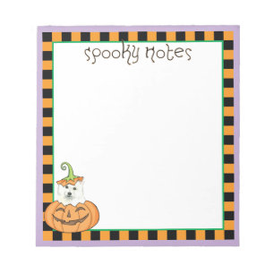 Halloween Eskie Notepad