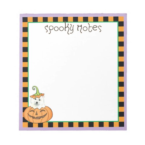 Halloween Eskie Notepad