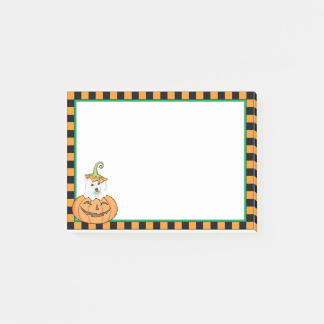 Halloween Eskie Post-it Notes (Front)