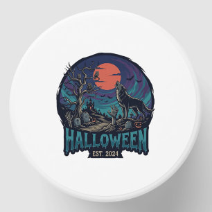 Halloween Est Howling Wolf Red Moon Zombie Hand_1 Mini Candle Favors