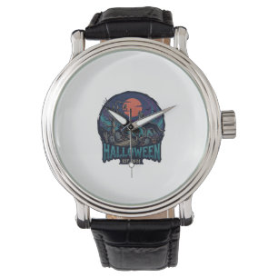 Halloween Est Howling Wolf Red Moon Zombie Hand_1 Watch