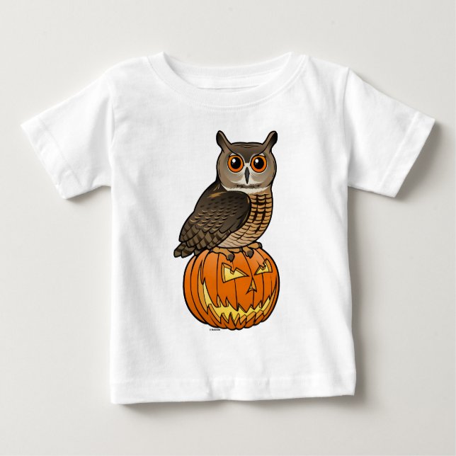 Halloween Eurasian Eagle Owl Baby T-Shirt (Front)