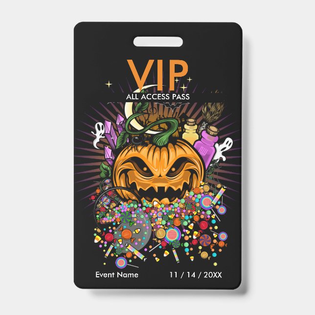 Halloween Event VIP Access Pass Badge (Front)