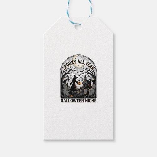 Halloween Everyday Shirt Spooky All Year Design_1 Gift Tags