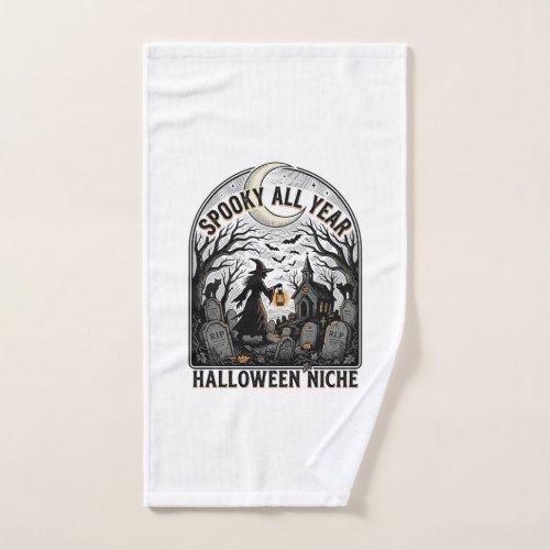 Halloween Everyday Shirt Spooky All Year Design_1 Hand Towel