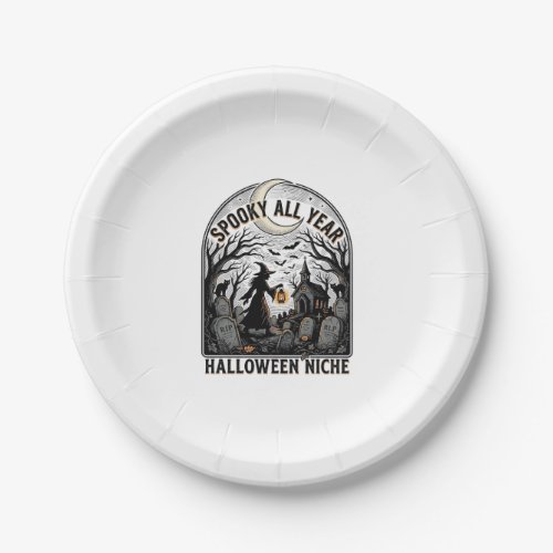 Halloween Everyday Shirt Spooky All Year Design_1 Paper Plates