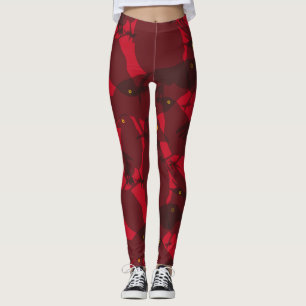 Halloween Evil Crow Birds Hallowtine Pattern Leggings