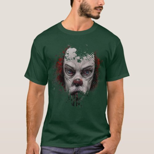 Halloween Evil Killer Scary Clown Horror Gift  T_Shirt