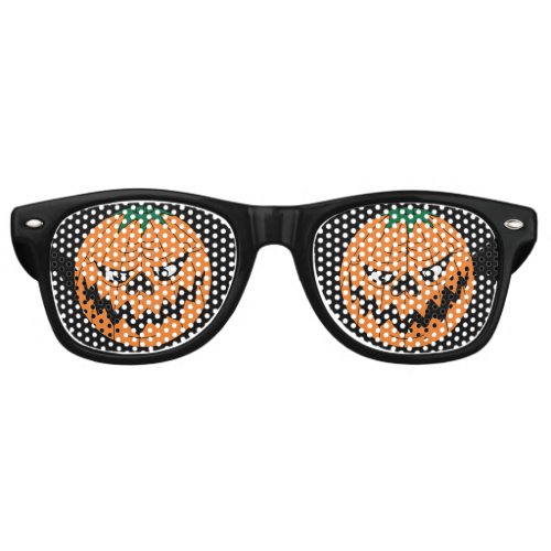 Halloween Evil Pumpkin Face Retro Sunglasses