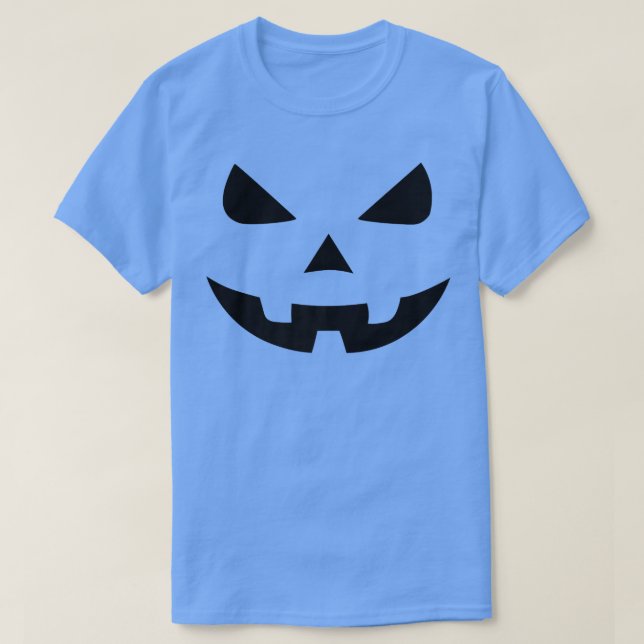 Halloween Evil Pumpkin Face Women & Men  T-Shirt (Design Front)