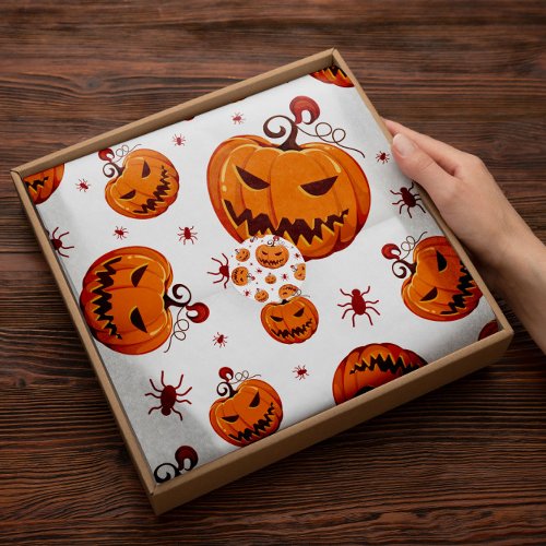 Halloween Evil Pumpkins  Pumpkins Tissue Paper 