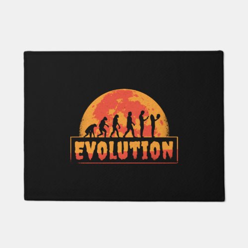 Halloween evolution  doormat