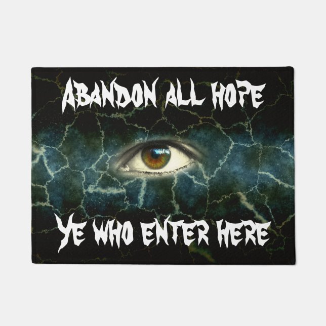 Halloween Eye 18" x 24" Door Mat (Front)