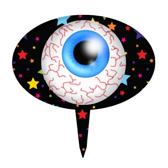 Halloween Eyeball Cake Pick - SRF (Front)