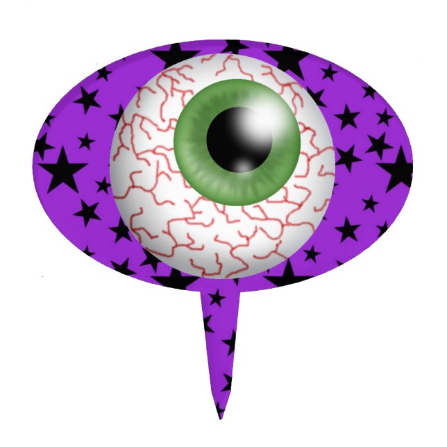 Halloween Eyeball Cake Pick - SRF (Front)