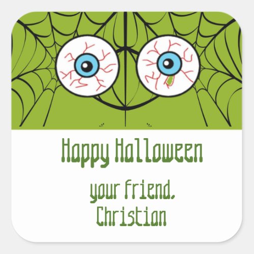 Halloween Eyeball goodie bag stickers