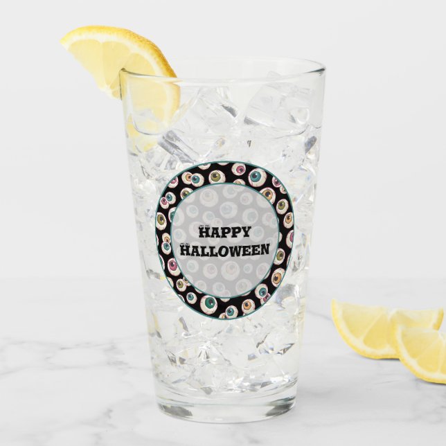Halloween Eyeballs Glass (Front Ice)