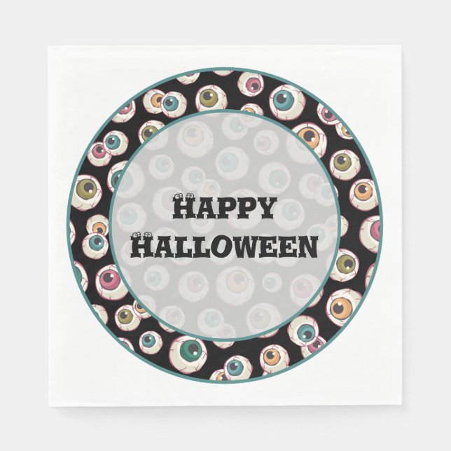 Halloween Eyeballs Napkins (Front)