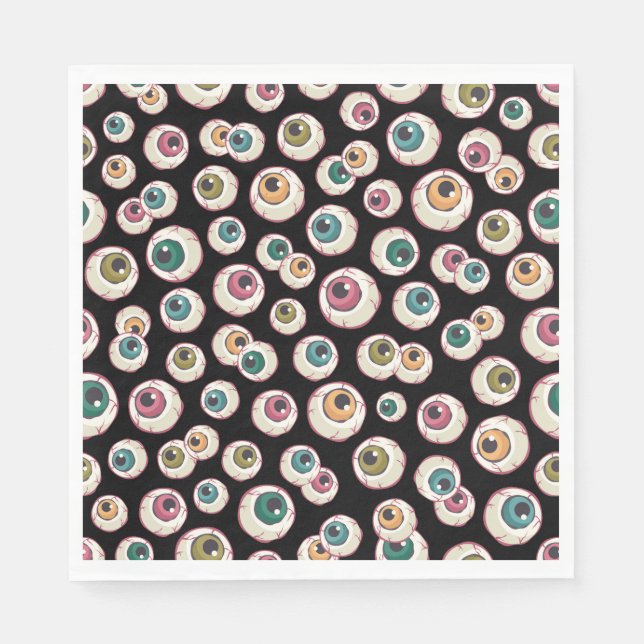 Halloween Eyeballs Napkins (Front)
