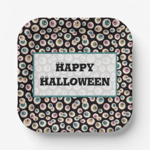 Halloween Eyeballs Paper Plates