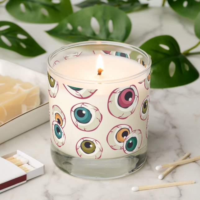 Halloween Eyeballs Scented Candle (Lit)
