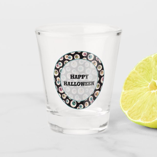 Halloween Eyeballs Shot Glass (Front)