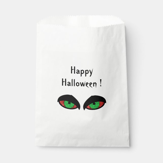 Halloween Eyes Favor Bag (Front)