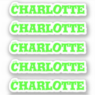 Halloween Eyes   Neon Green Name Sticker