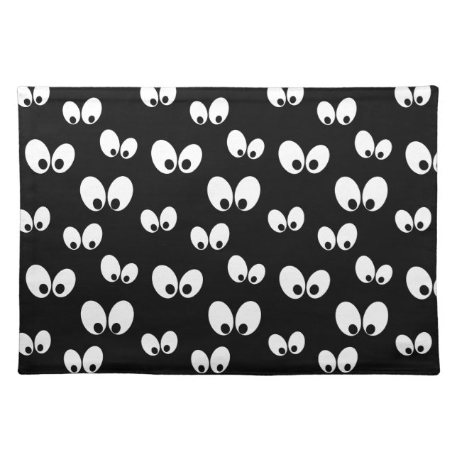 Halloween Eyes Pattern Placemat (Front)