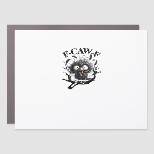 Halloween F-Caw-F Bird Cool Unique Car Magnet (Front)