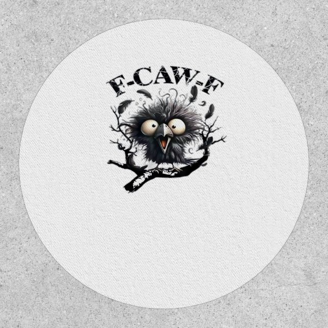 Halloween F-Caw-F Bird Cool Unique Patch (Front)