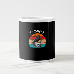 Halloween F-Caw-F Bird F-Caw-F Crow Women Men Vint Giant Coffee Mug