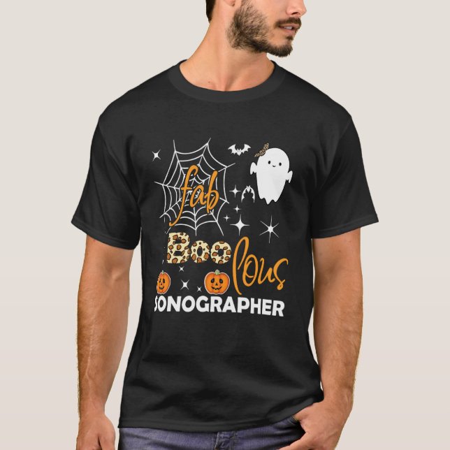 Halloween Faboolous Sonographer Ultrasound Tech Ca T-Shirt (Front)