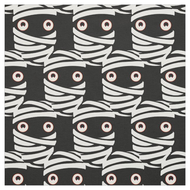 Halloween Fabric Cute Mummy Fabrics Customize (Swatch)