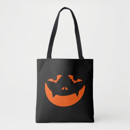 Halloween face    tote bag