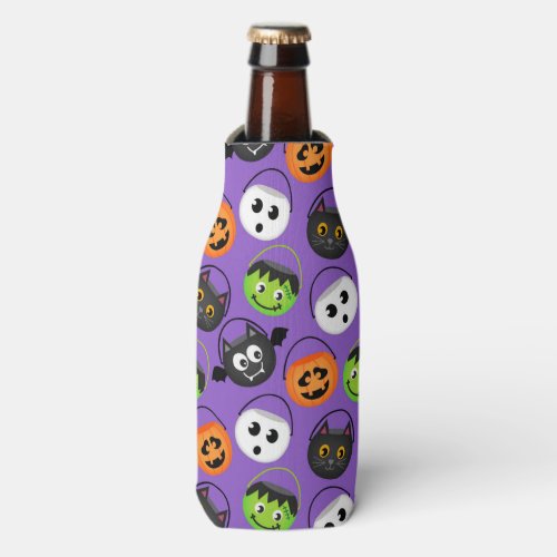 Halloween Faces Bottle Cooler