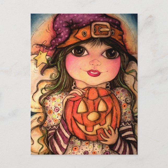 Halloween Fairy Fun Postcard (Front)
